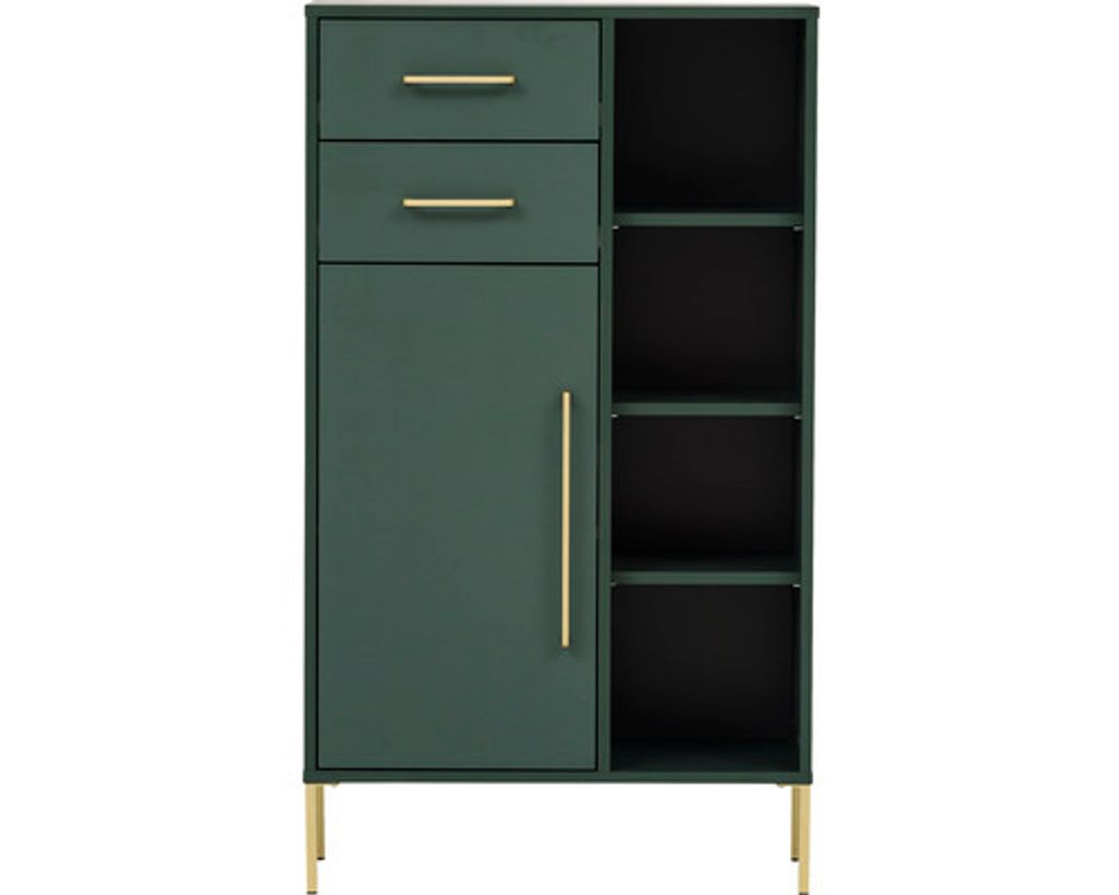 Highboard Möbelpartner Kent BxHxT 67.1x117.4x33.1 cm waldgrün