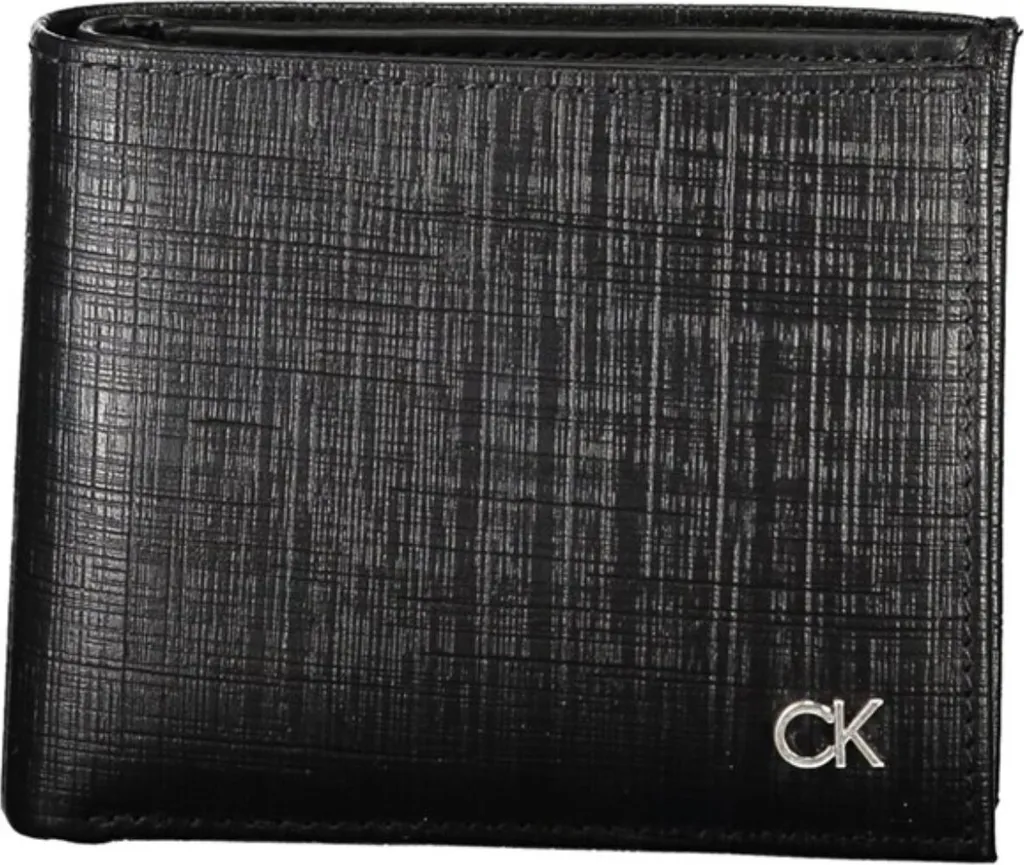 Portefeuille pour Homme Calvin Klein K50K510877 en Similicuir Noir