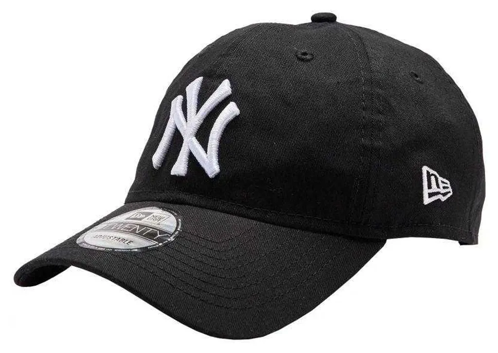 Casquette de Baseball Ajustable New Era 9TWENTY Noir Essentials pour Homme