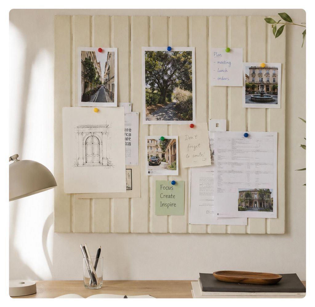 Relaxdays Viltpinnetafel, set van 2, zelfklevende Productafbeelding 