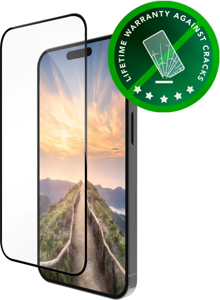 dbramante1928 Eco-Shield iPhone 16/15 Bordo Nero | Protezione Sostenibile