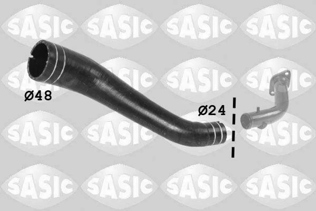 Durite de turbo pour Fiat Doblo - Tuyau d'admission air SASIC 3336267