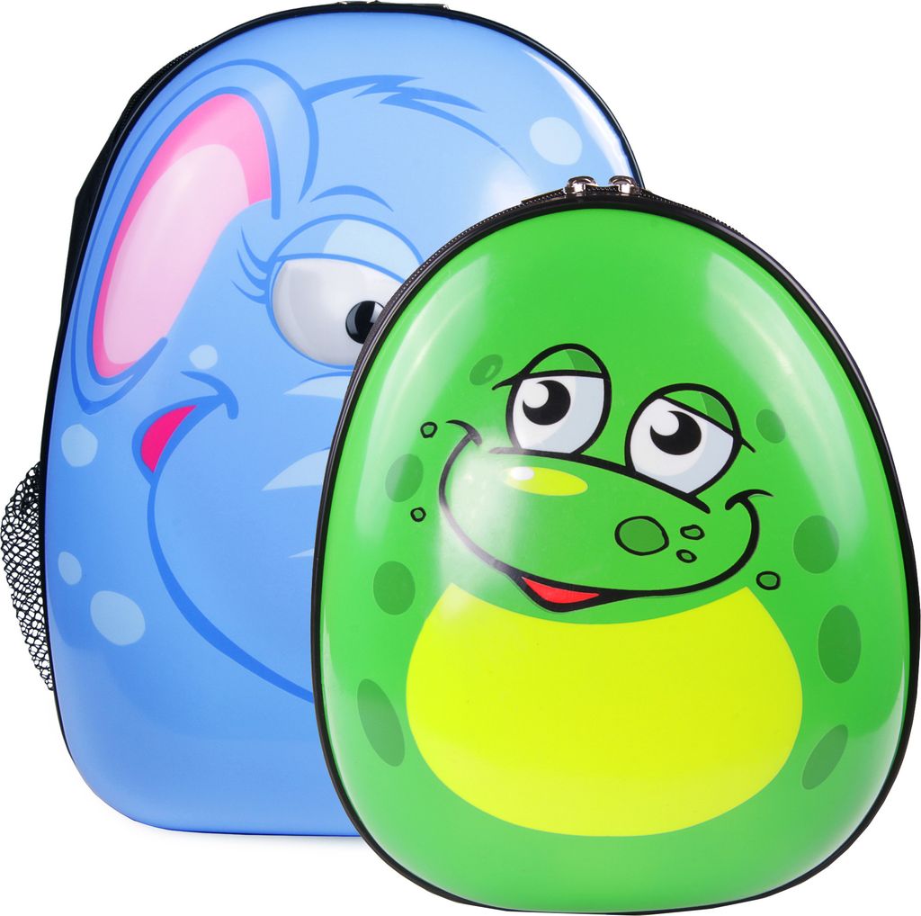 ONDIS24 Kinderrucksack Set Elefant & Frosch Produktbild 