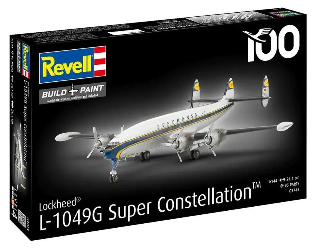 Maquette d'avion historique Lockheed L-1049G pour expo et modélisme