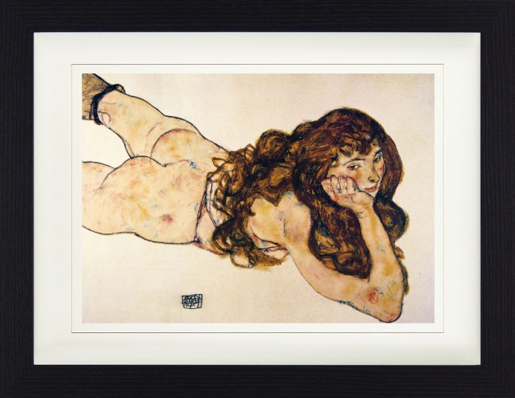 Egon Schiele Gerahmtes Bild Mit Edlem Passepartout | Produktbild 