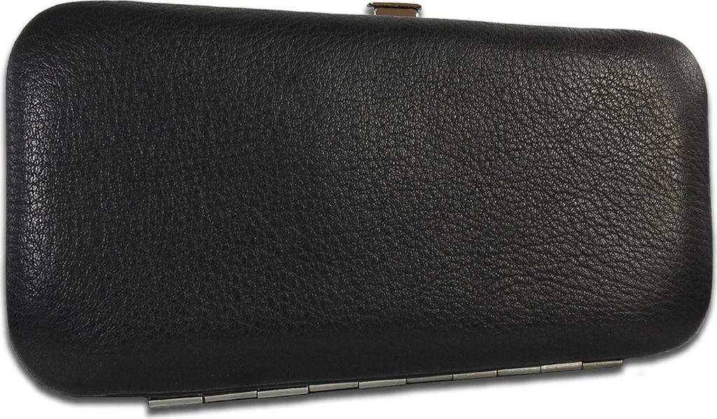Jennifer Jones 5-teiliges Nagelset Lederetui schwarz Maniküre Pediküre OTJ703S