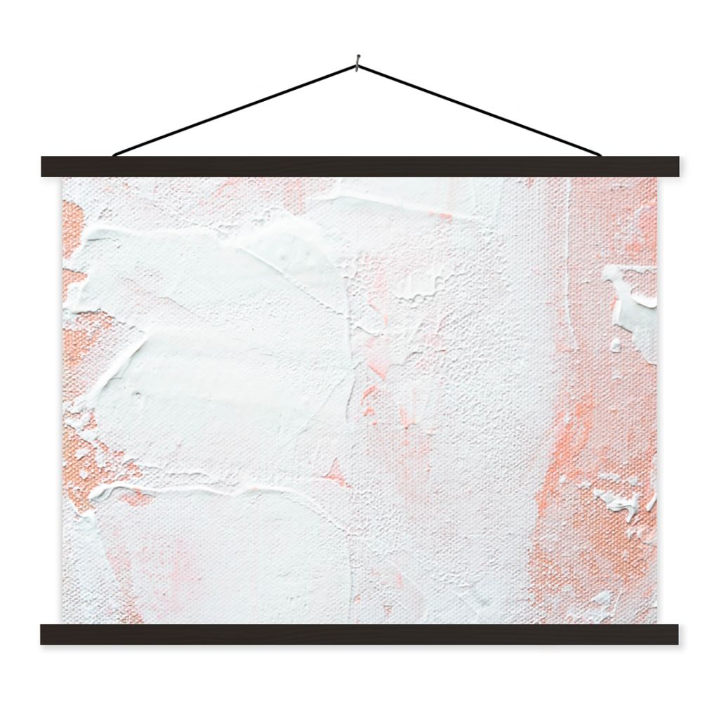MuchoWow Textilposter Malerei - Abstrakt - Design 40x30 cm mit schwarzem Rahmen - Dekorationen
