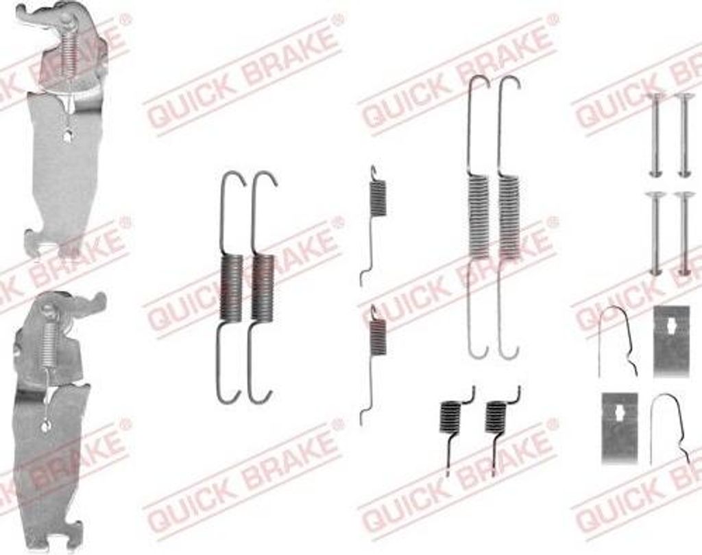 Zubehörsatz, Bremsbacken QUICK BRAKE 105-0811S