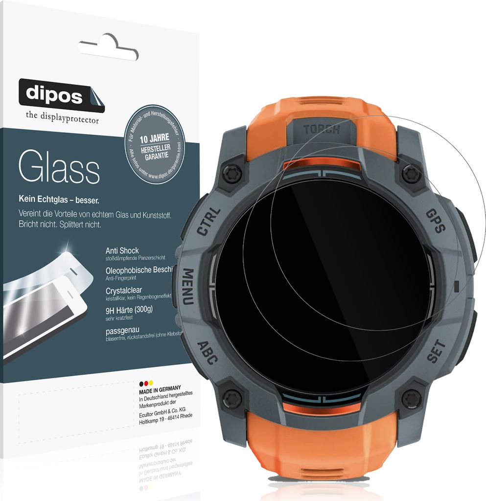2x dipos GlassCC Garmin Instinct 3 Solar (50 mm) Obrázok produktu 
