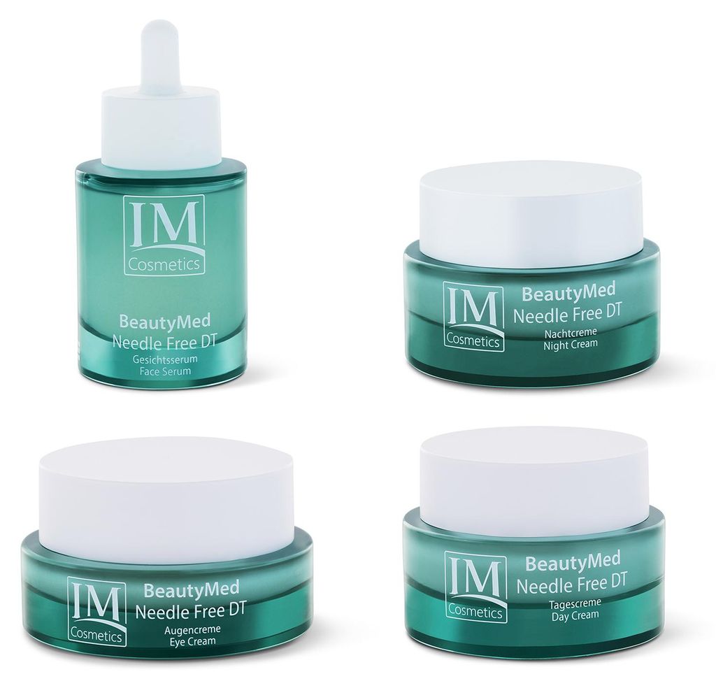 Genius IM Cosmetics BeautyMed Needle Free DT Deluxe-Set 4-tlg. - Anti-Aging Tagescreme & Nachtcreme, Gesichtsserum & Augencreme Dr. Michaela Fuchs