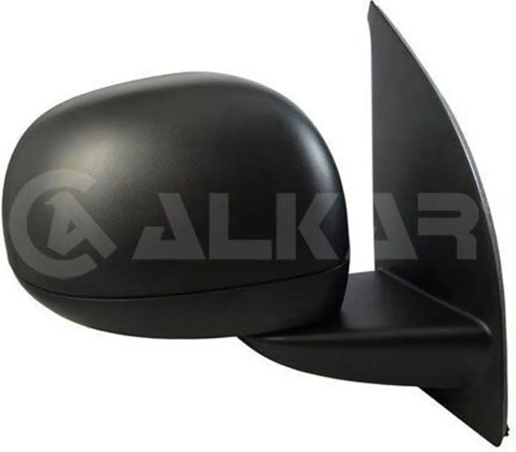 Rétroviseur mécanique droit ALKAR 6126924, coque noire ABS
