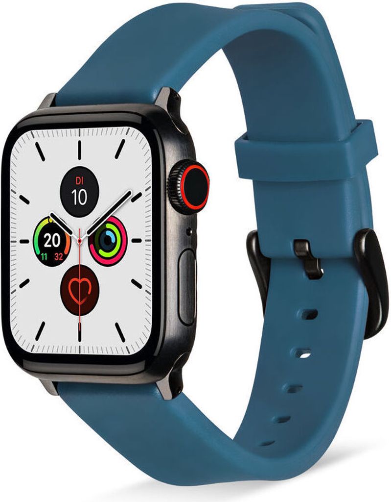 ARTWIZZ WatchBand Silicone für Apple Watch Ultra 2 (49mm), 9-7 (45mm), 6-4 & SE (44mm), 3-1 (42mm) - Silikon Uhrenarmband, Blau