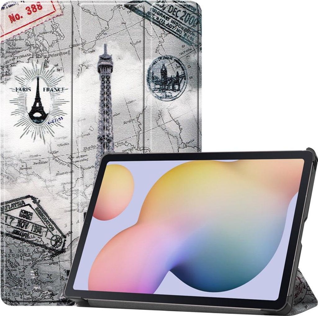 Samsung Galaxy Tab S7 / S8 Hülle - Tri-Fold Ständer Klapphülle - Eiffelturm