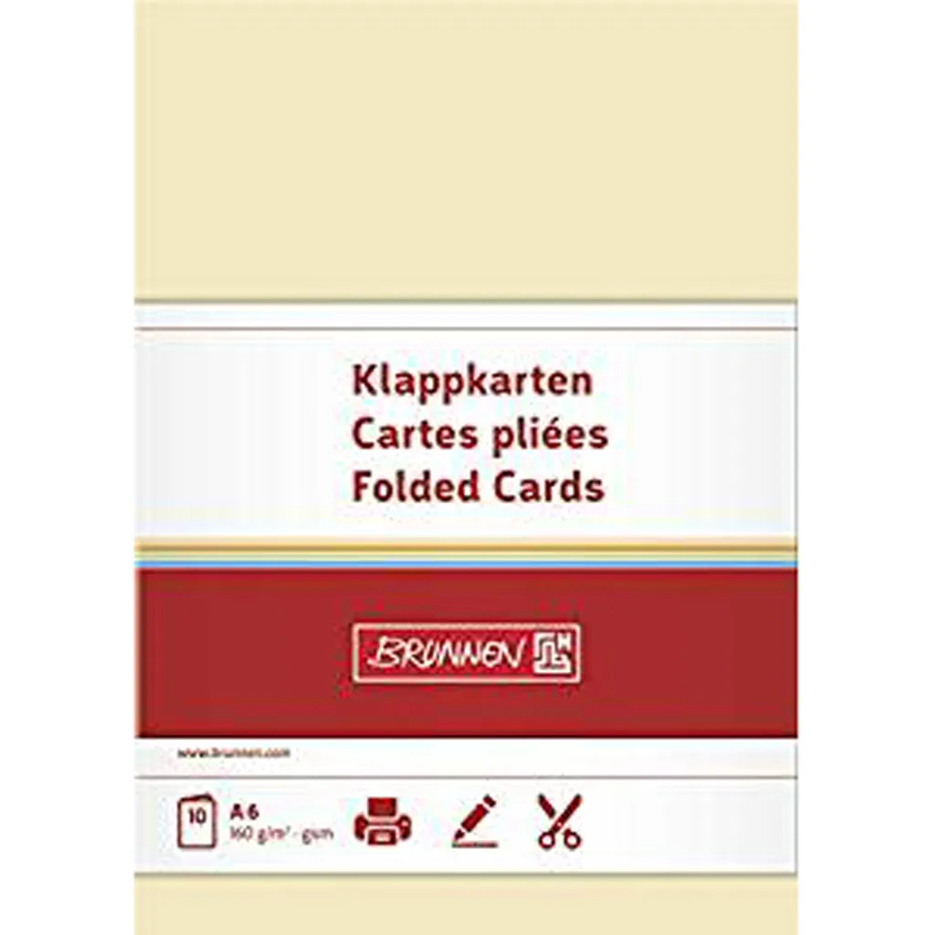 Cartes doubles Chamois A6 160g : la solution pour des vœux sans bavures