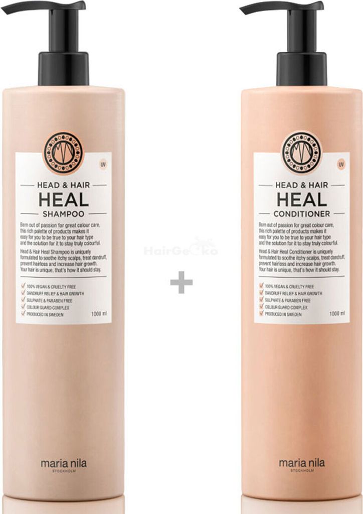 Maria Nila Head & Hair Heal XXL Set - Shampoo 1000 ml + Conditioner 1000 ml
