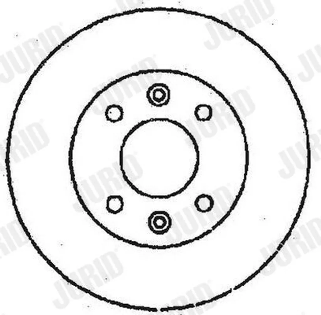 Paire de disques de frein JURID 247mm pour entretien Peugeot 206 2A/C