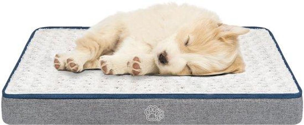 Wasserfestes Hundebett S 60x45x7,5cm, waschbar, Unterstützendes Schuimkissen