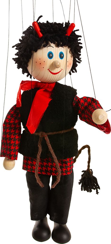 Mašek Teufel Marionette, 35 cm Produktbild 