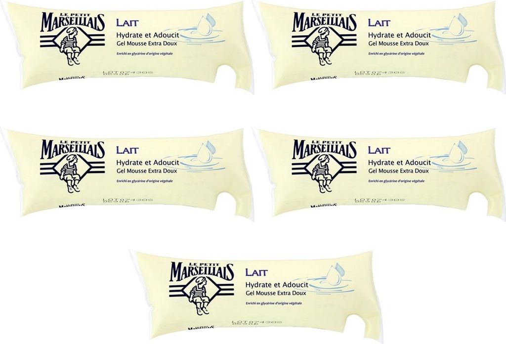 Le Petit Marseillais Flüssigseife mit Milch 5x250ml Produktbild 