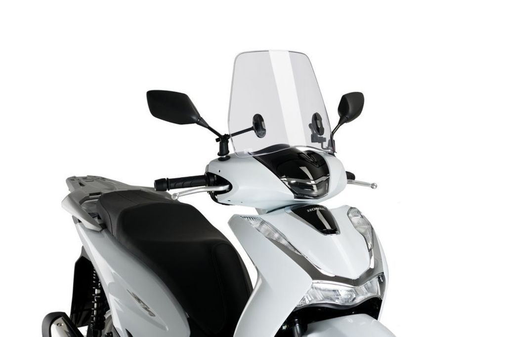 PUIG 20363W Rollerscheibe Trafic passend fuer HONDA SCOOPY SH350i Transparent