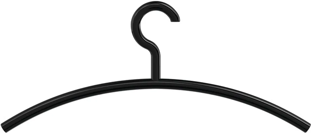 Appendiabiti Professionale HEWI 570.3B 90 Poliammide Nero L.450mm