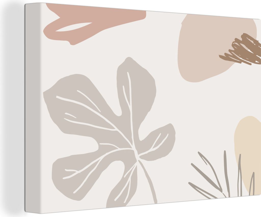 OneMillionCanvasses - Leinwandbilder - 150x100 cm, Sommer - Laub - Grau, Wandbilder Kunstdruck Wanddekoration