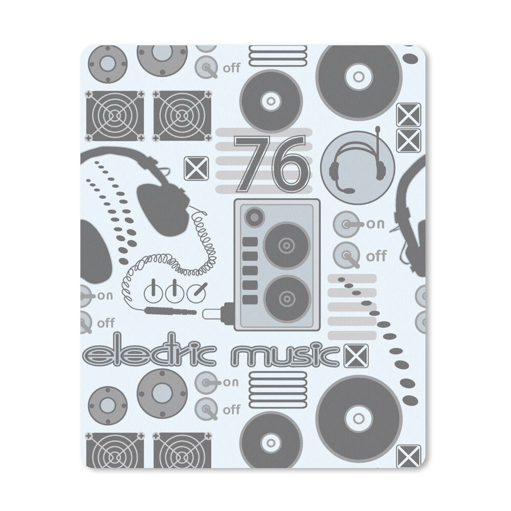 MuchoWow Mauspad Mousepad DJ - Kopfhörer - Vintage - Design 30x40 cm - Mousepads - Maus Mat - Pad - Mausunterlage - Mausmatten