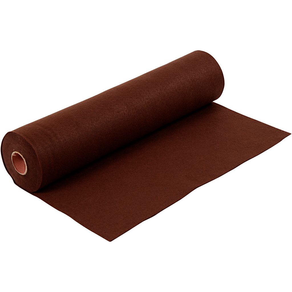 Creativ Company Hobbyfilz, B: 45 cm, Stärke 1,5-2 mm, 180-200 g, braun, 5 m 1 Rolle