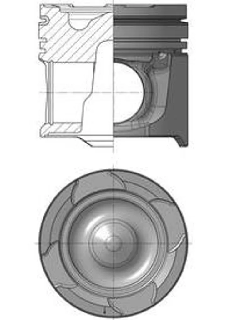 Piston KOLBENSCHMIDT 40871600 OE 51025006217 pour Octavia et Golf Plus