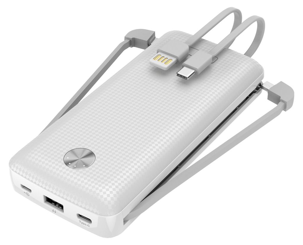 Beafon CARBON-20, 20000 mAh, Lithium Polymer (LiPo), Weiß Produktbild 