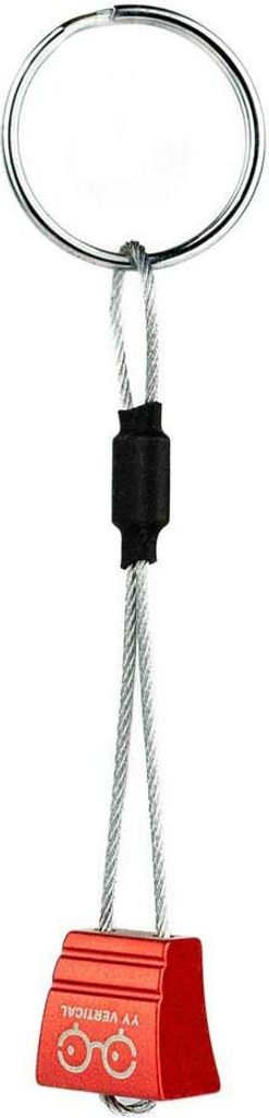 Climbing Nut Key Holder, red, Ersatz-Schlüßelring mit Klemmkeil-Anhänger - YY Vertical