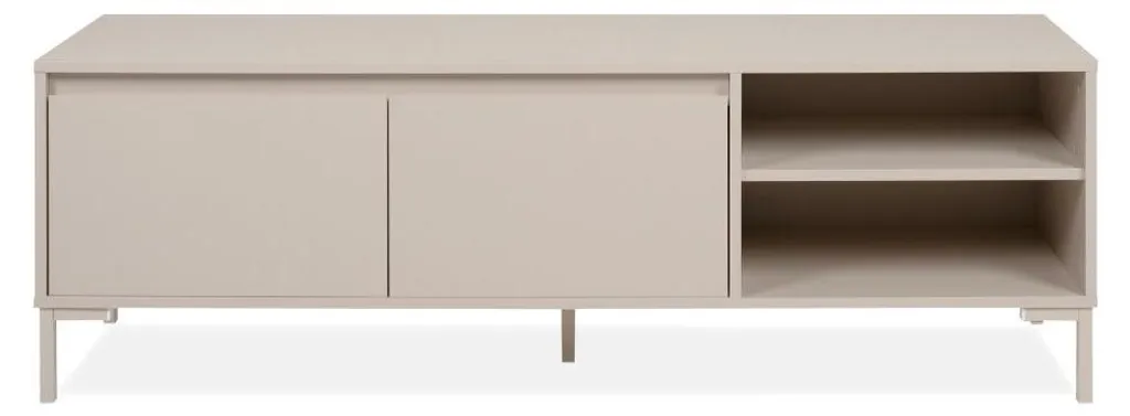 Banc TV Cachemire 150 cm NERIO - Buffet Bas Multimédia avec Niches