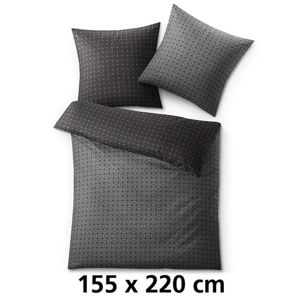 Linge de lit Anthracite 155x220 cm idéal pour une chambre cocooning - 2