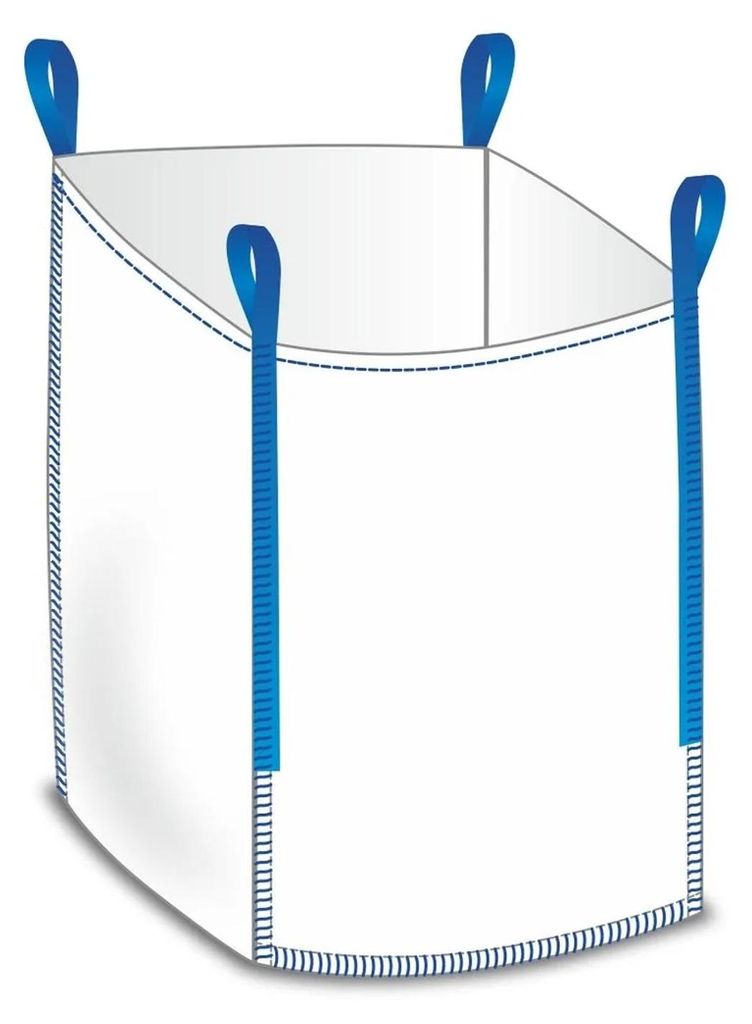 Big Bag 1000kg aperto, 90x90x90 cm, per materiali sfusi Immagine del prodotto 