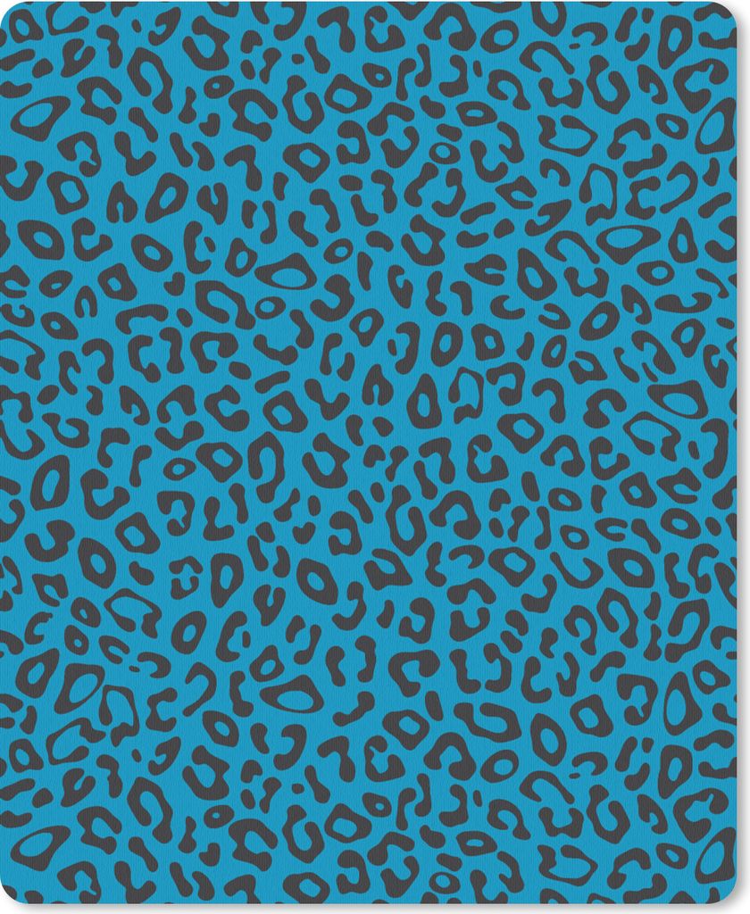 MuchoWow Mauspad Mousepad Panther Druck - Blau - Design - Tiere 19x23 cm - Mousepads - Maus Mat - Pad - Mausunterlage - Mauspads - Spielen