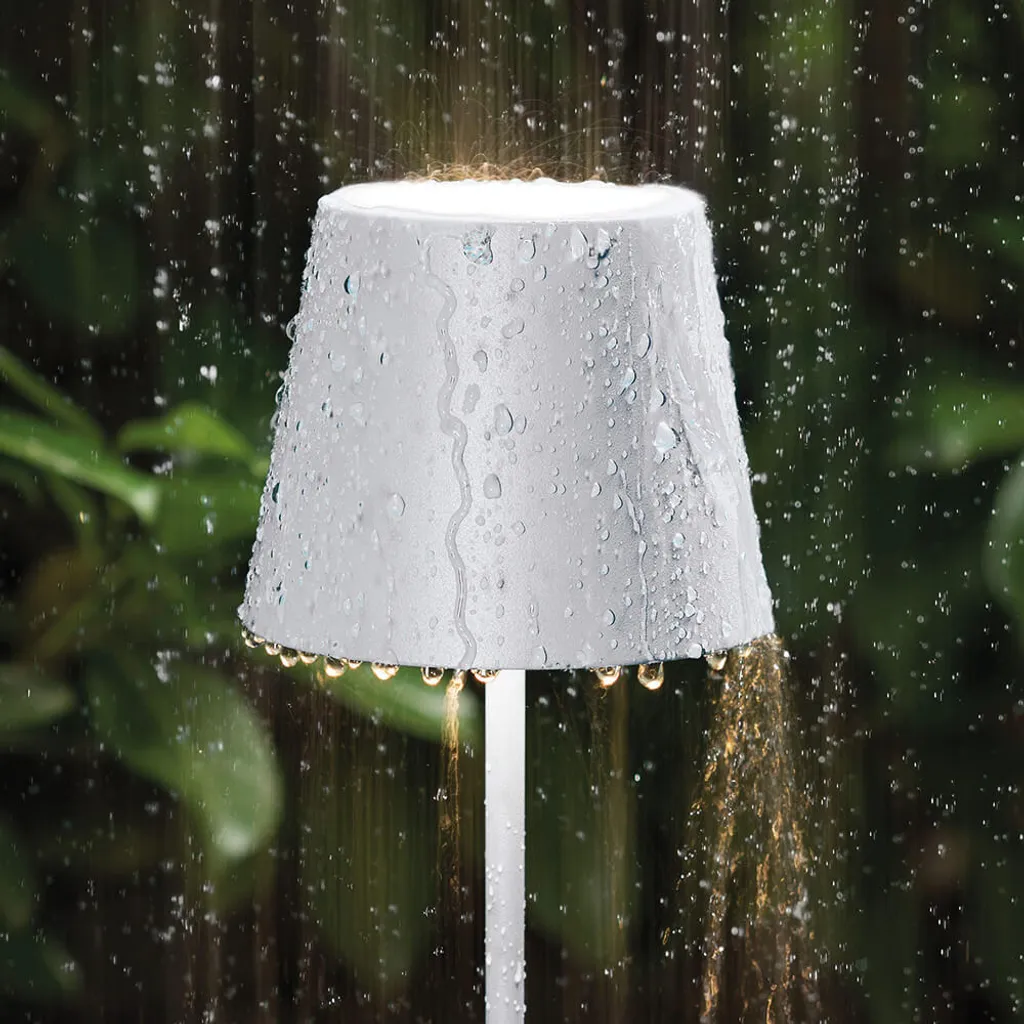 Lampe de Table Sans Fil pour Terrasse et Salon IP54 Blanc Sigor Mini - 15