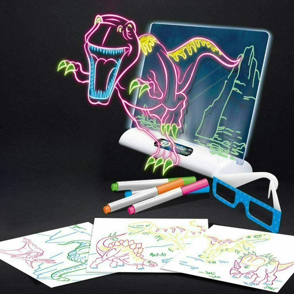 3D Schreibtablett Schreibtafel Kinder Drawing Handschrift Zeichenbrett Board 