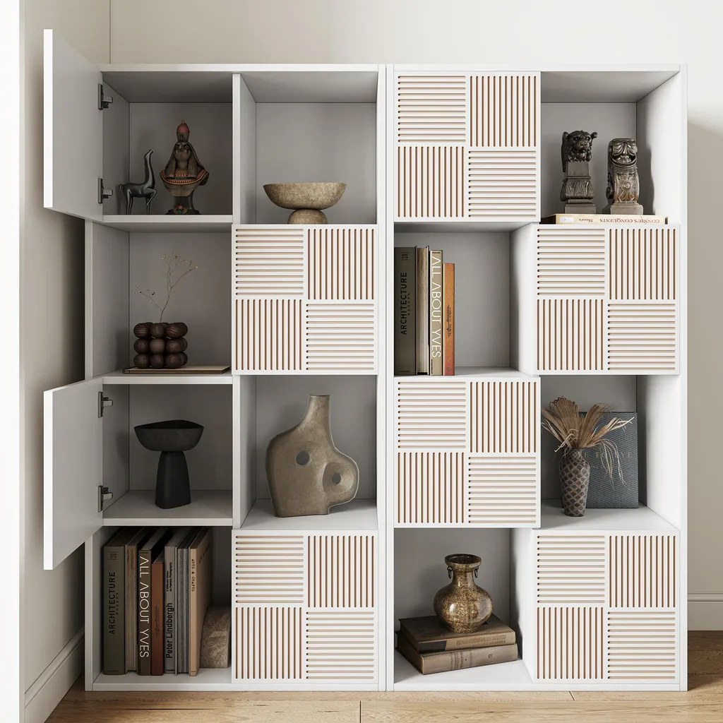Étagère modulaire ProximaX blanche 2 pcs : meuble de salon moderne