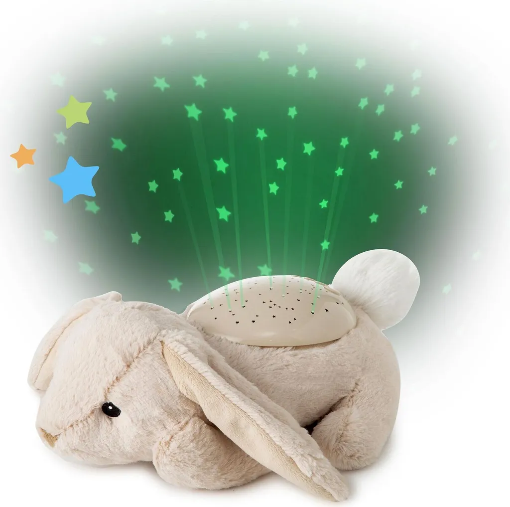Doudou lapin CloudB Twilight Buddies avec projection LED multicolore - 2