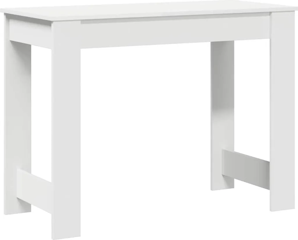 Scrivania Bianca 100x45x75 cm - Mobile in Legno Multistrato Robusto