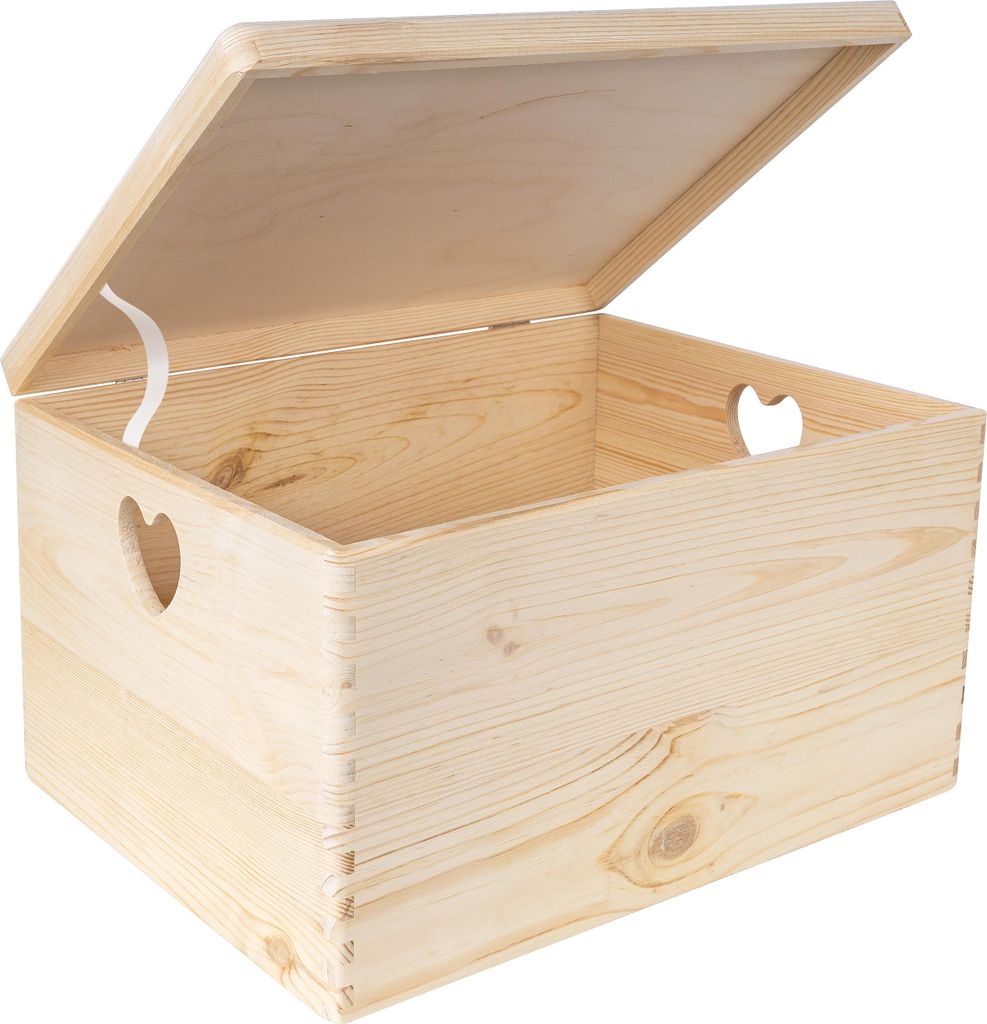 Creative Deco Boite de Rangement en Bois Naturel 40 x 30 x Image du produit 