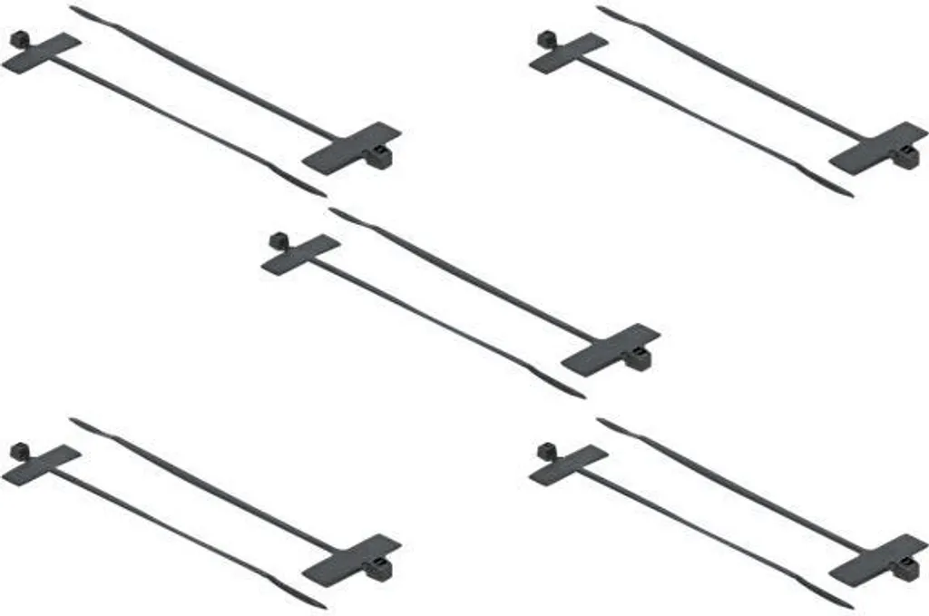 Delock KBI Serre-câbles avec champ d'inscription 200 x 2,5 mm noir x100