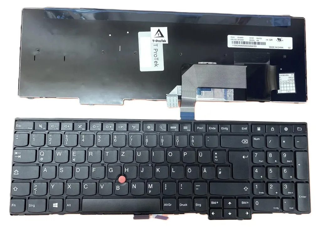 Clavier Allemand QWERTZ pour Lenovo FRU 04Y2426 - Modèle KM Compatible