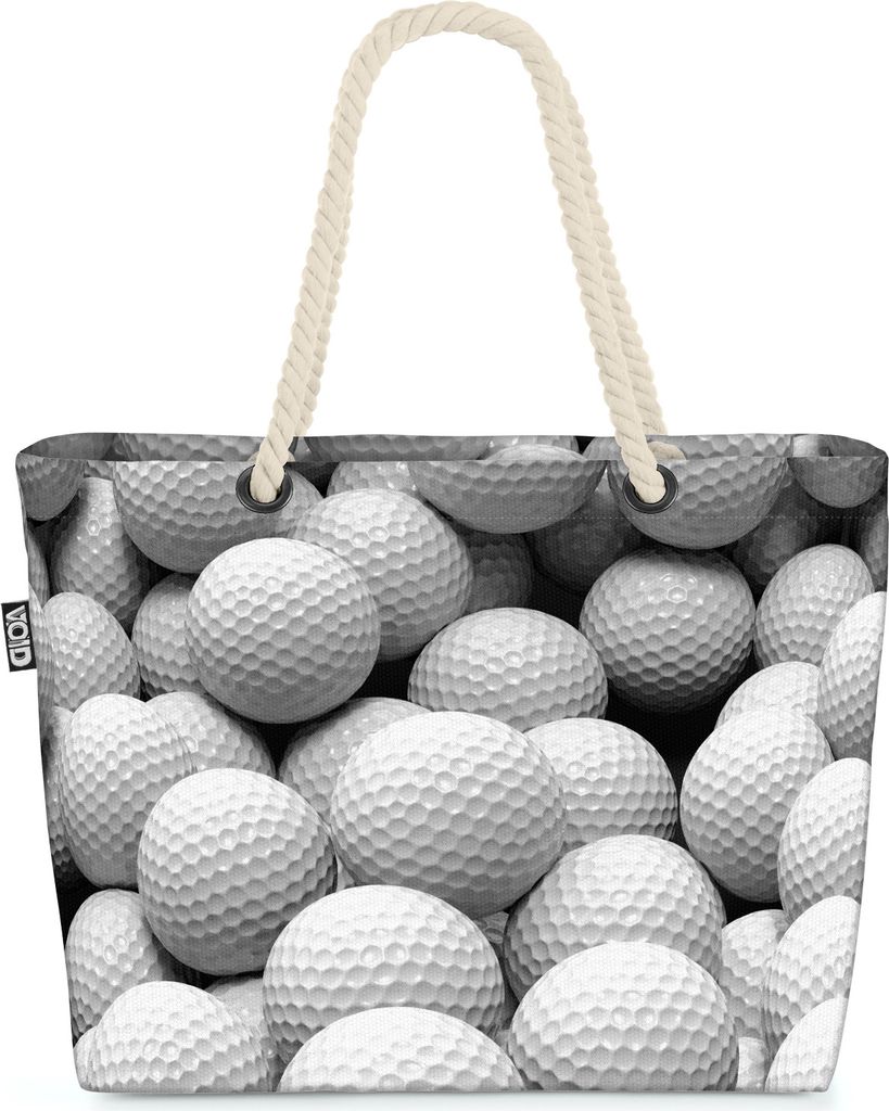 VOID Golfbälle Golf Sport Strandtasche Shopper 58x38x16cm 23L XXL Einkaufstasche Tasche Reisetasche Beach Bag
