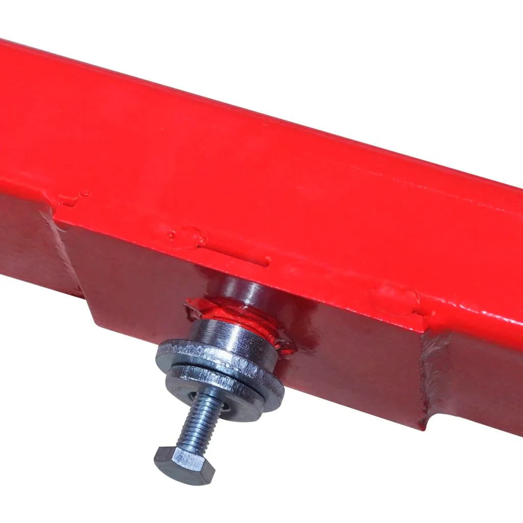 Traverse de levage pour cric rouleur 2 tonnes en acier rouge vidaXL 2T