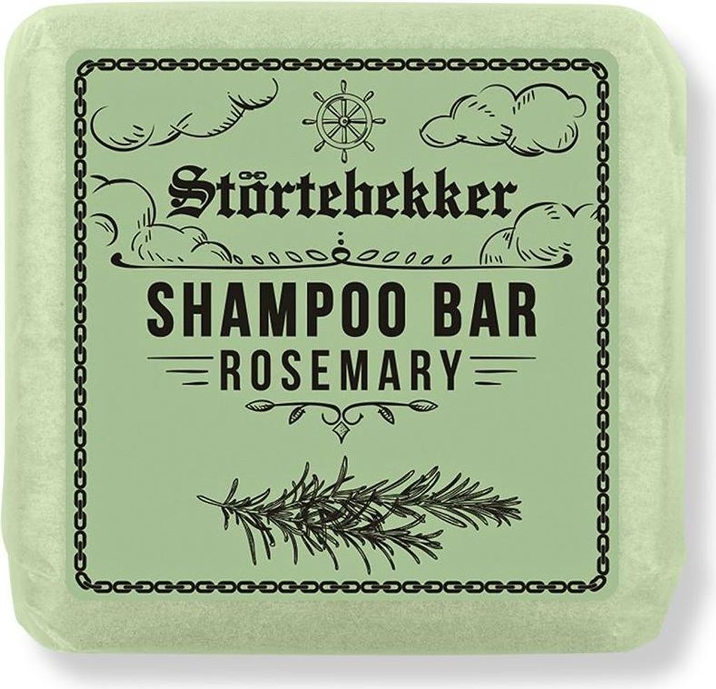Störtebekker Festes Shampoo - Rosmarin - Handgefertigtes, veganes Shampoo für Herren & Damen - Wohlduftende Duschpflege für Haut und Haar