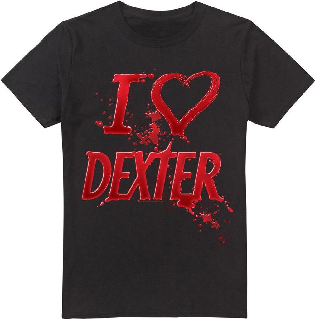 Dexter - "I Heart Dexter" T-Shirt für Herren TV7102 (S) (Schwarz)