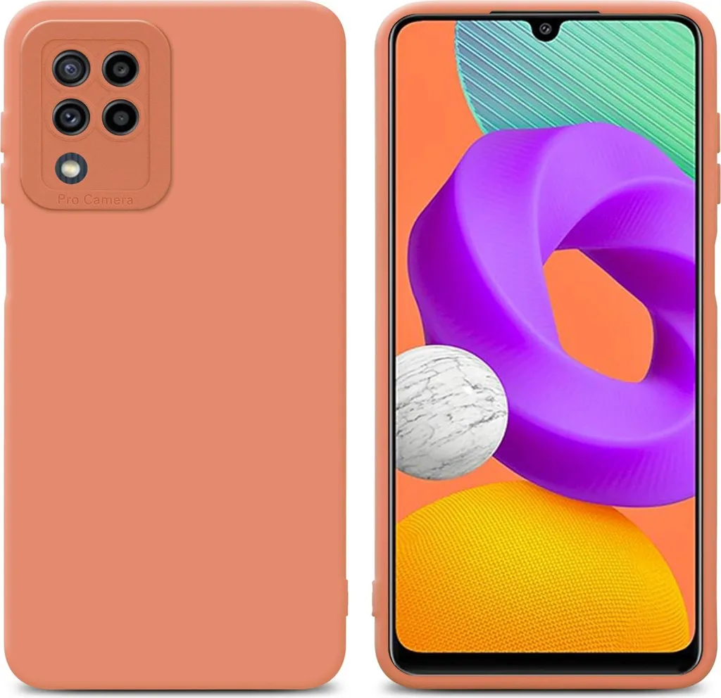 Custodia Silicone Samsung M22 M32 4G Cadorabo | TPU Arancione Flessibile