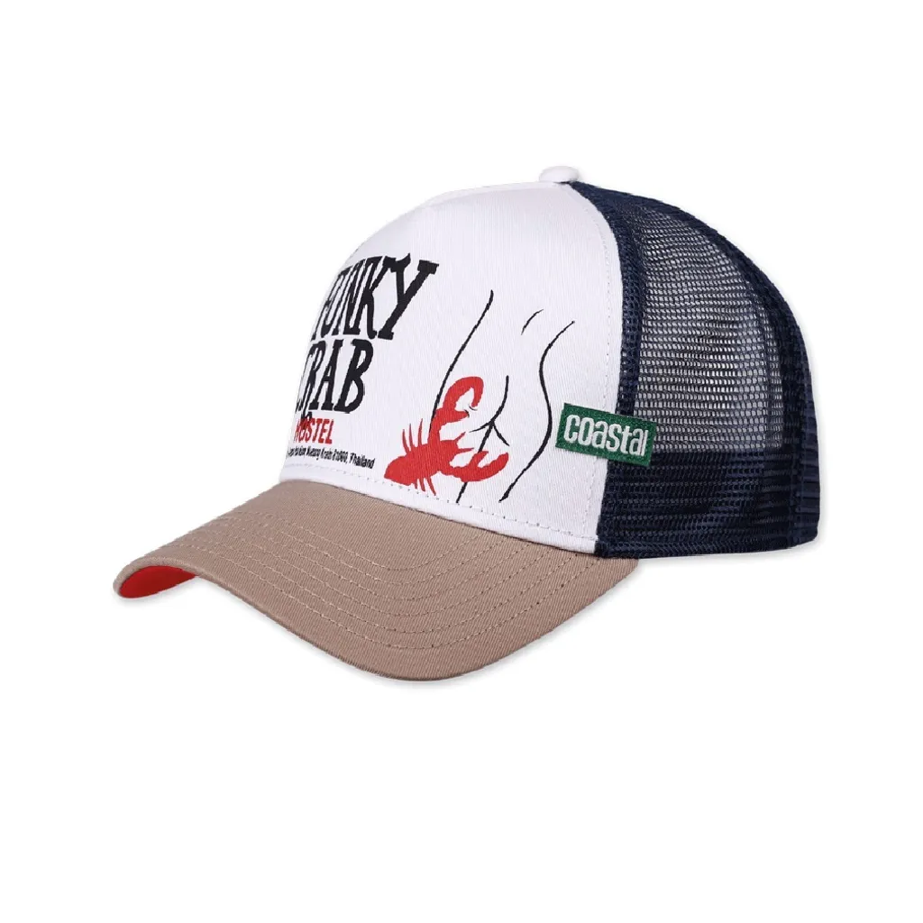 Casquette Trucker Coastal Funky Crab - Casquette de Surf avec Filet Arrière