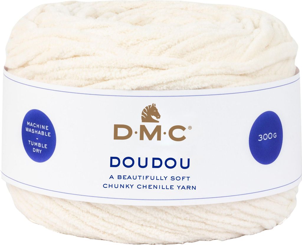 DMC Doudou Kuschelstoff 150 cm 300 g Weicher Plüsch für Babydecken Farbe 01